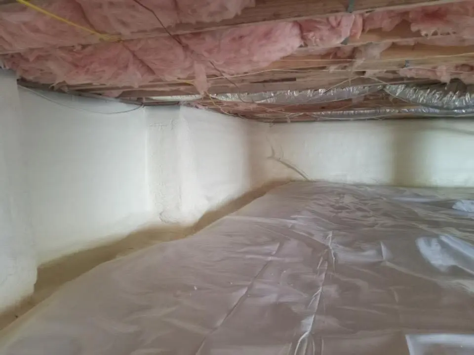 Crawl space encapsulation with closed-cell spray foam for Roof Maintenance in Aliquippa